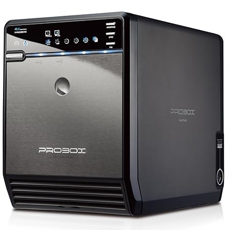 Mediasonic ProBox 4 Bay Hard Drive Enclosure with USB 3.0 and eSATA (Black)