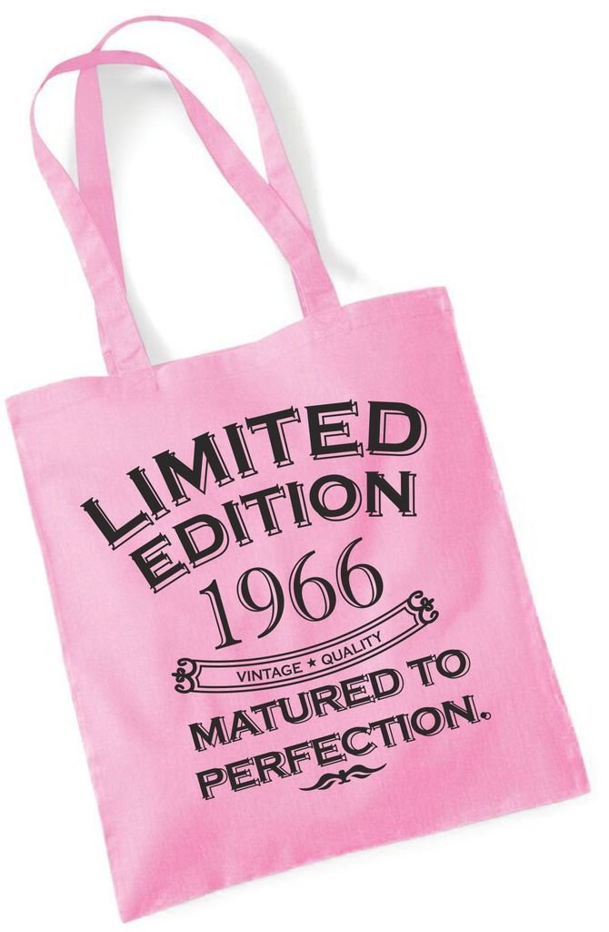 Fun Birthday Gift Present Tote Shopping Cotton Bag Limited Edition Matured To Perfection Year 1966