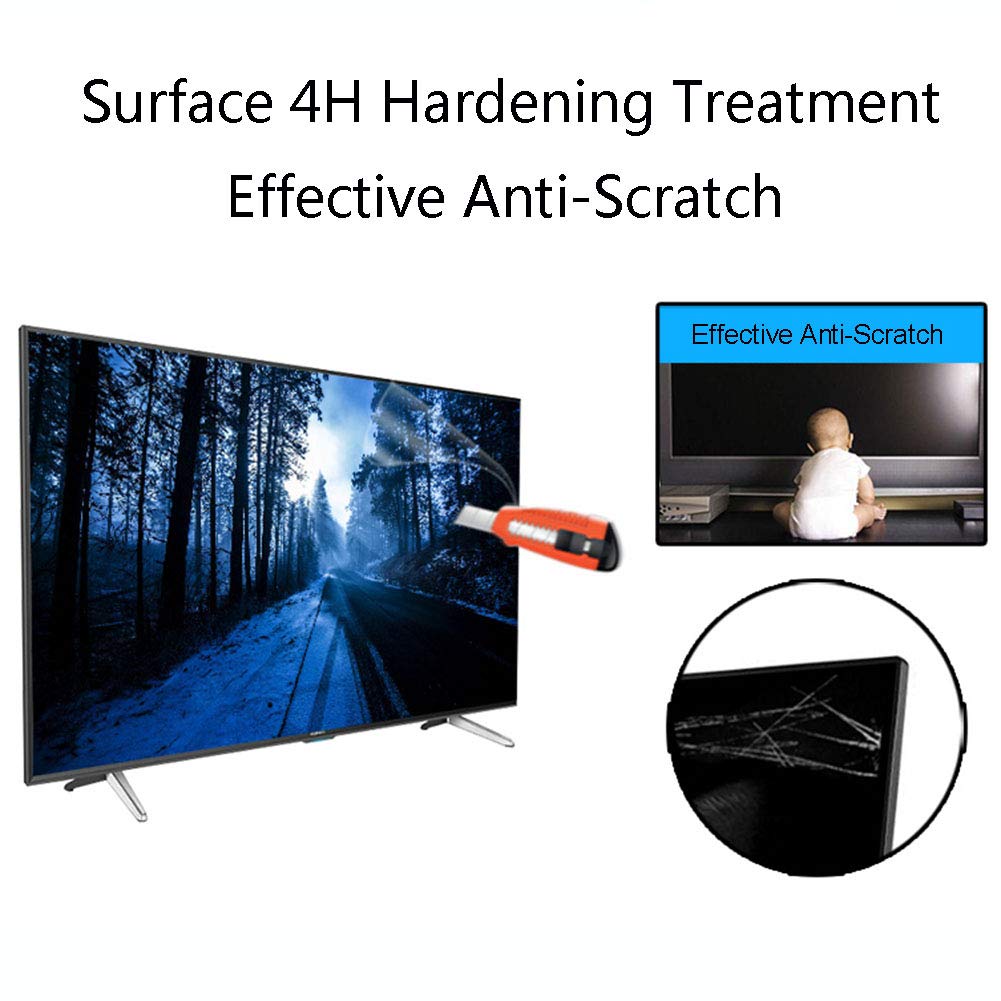 Protector de Pantalla de TV Mate Anti luz Azul 55in LED antideslumbrante protección Ocular película Protectora de Pantalla, antimiopía, antiarañazos,55in Narrow Border