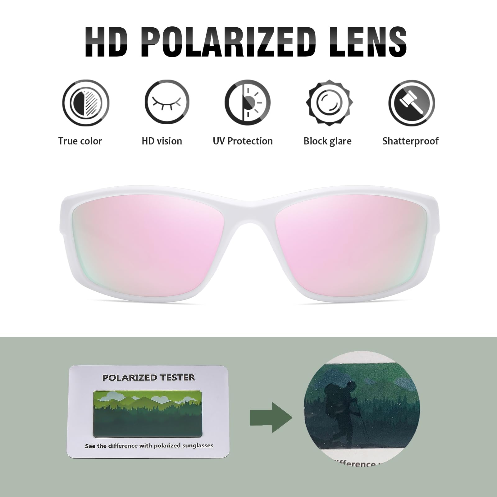 Polaryzowane okulary sportowe okulary przeciwsłoneczne dla mężczyzn i kobiet, szybkie okulary, wiatroszczelne okulary rowerowe UV400, okulary przeciwsłoneczne do jazdy konnej, okulary