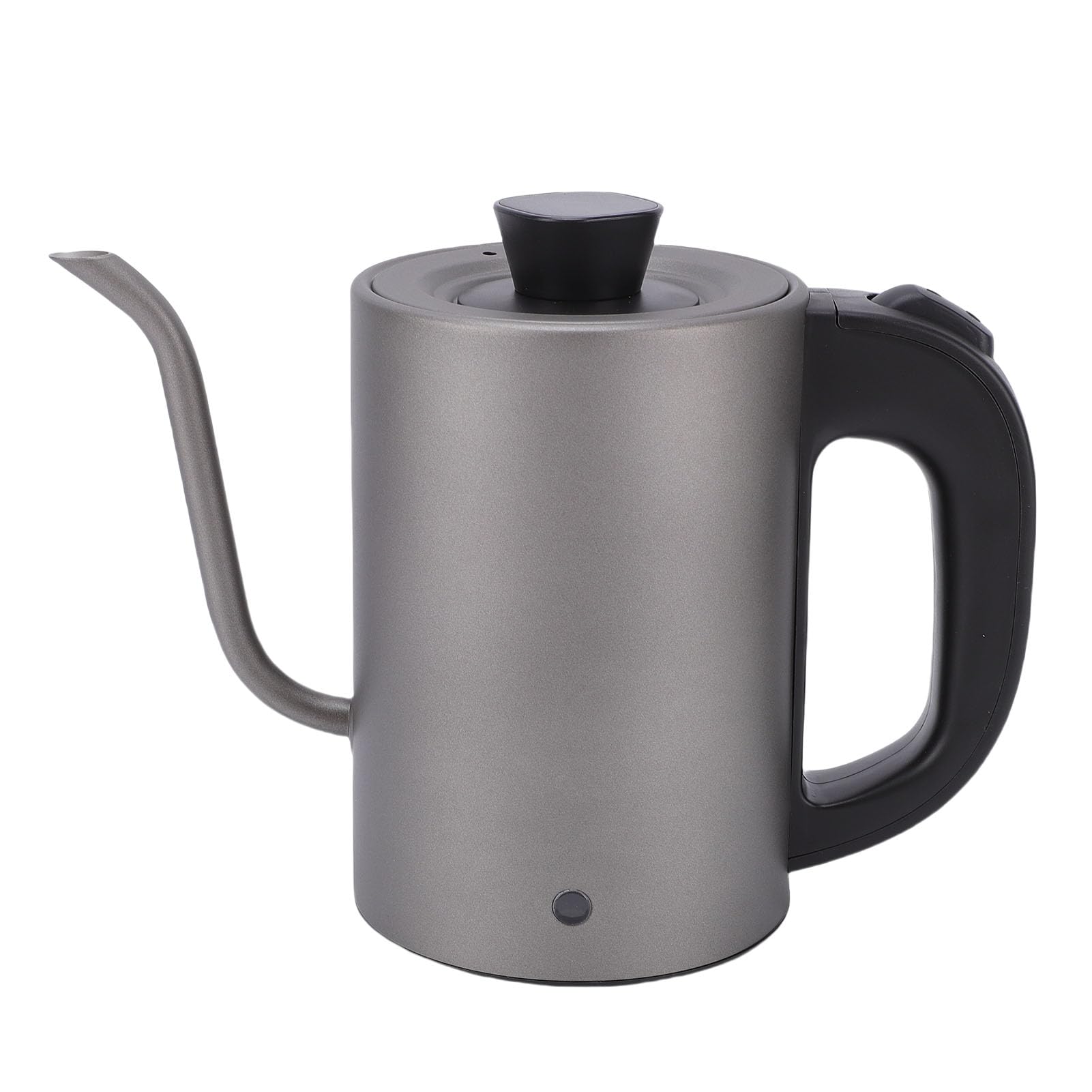 Hervidor Eléctrico con Cuello de Cisne, 600 W, 0,8 L, de Acero Inoxidable de Ebullición Rápida, para Verter sobre café, Tetera con Apagado Automático, Protección contra (Enchufe europeo 220V)