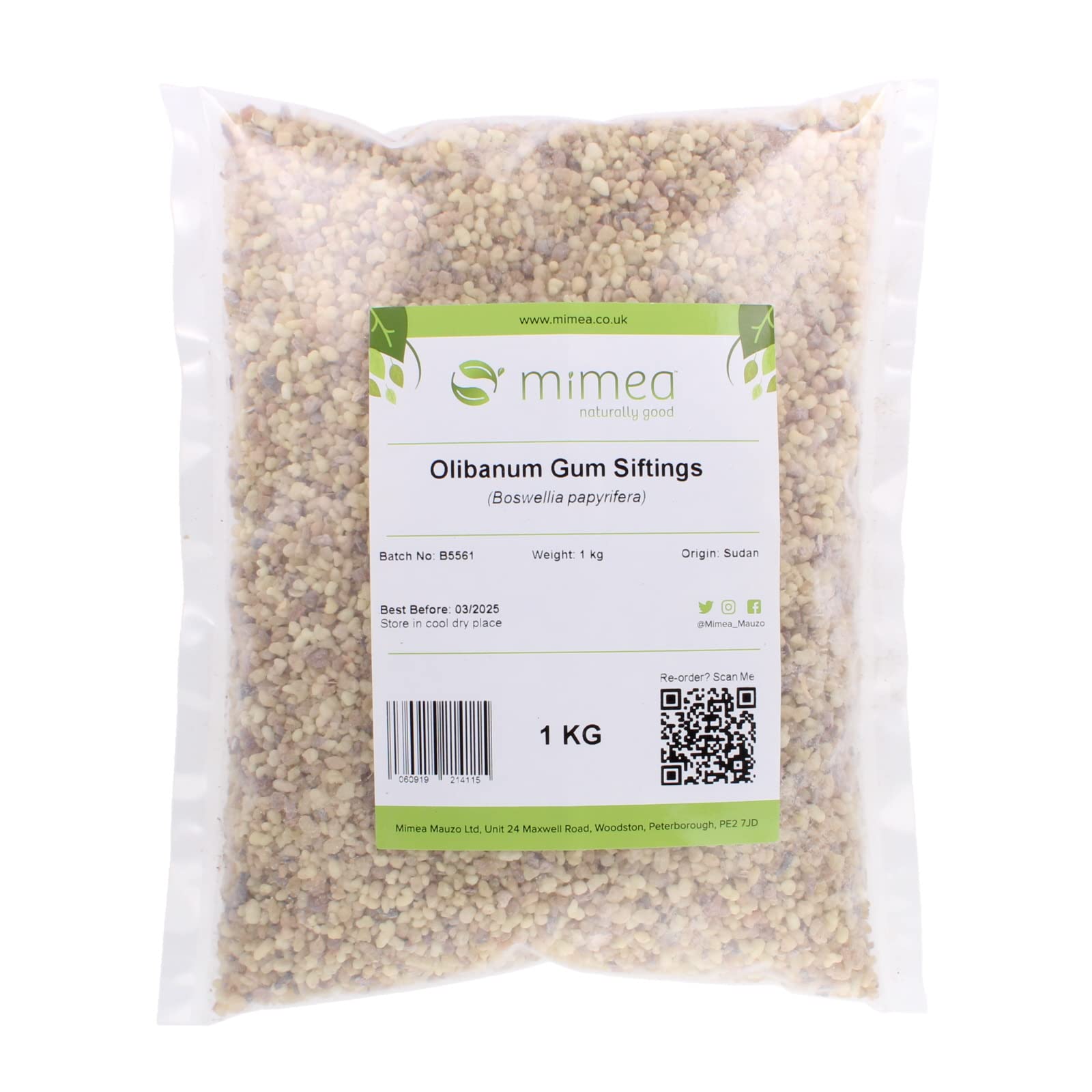 Mimea Olibanum (Frankincense) Gum Siftings 1Kg