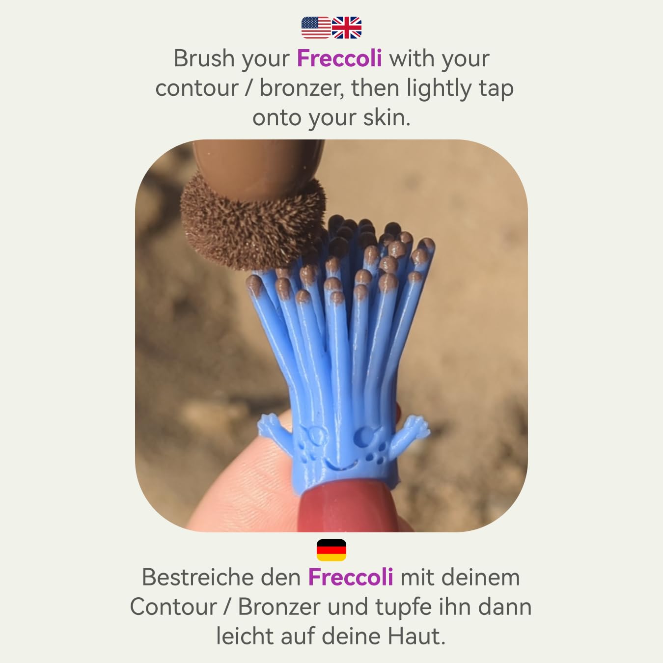 Timbro lentiggini in silicone, Freckle Maker, Freckle Stamp, Freccoli 2025 (viola)