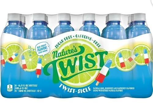 Twist Twist-sicle Fruit Flavored Beverage, 16.9 Fluid Ounce Bottles, 24 Pack