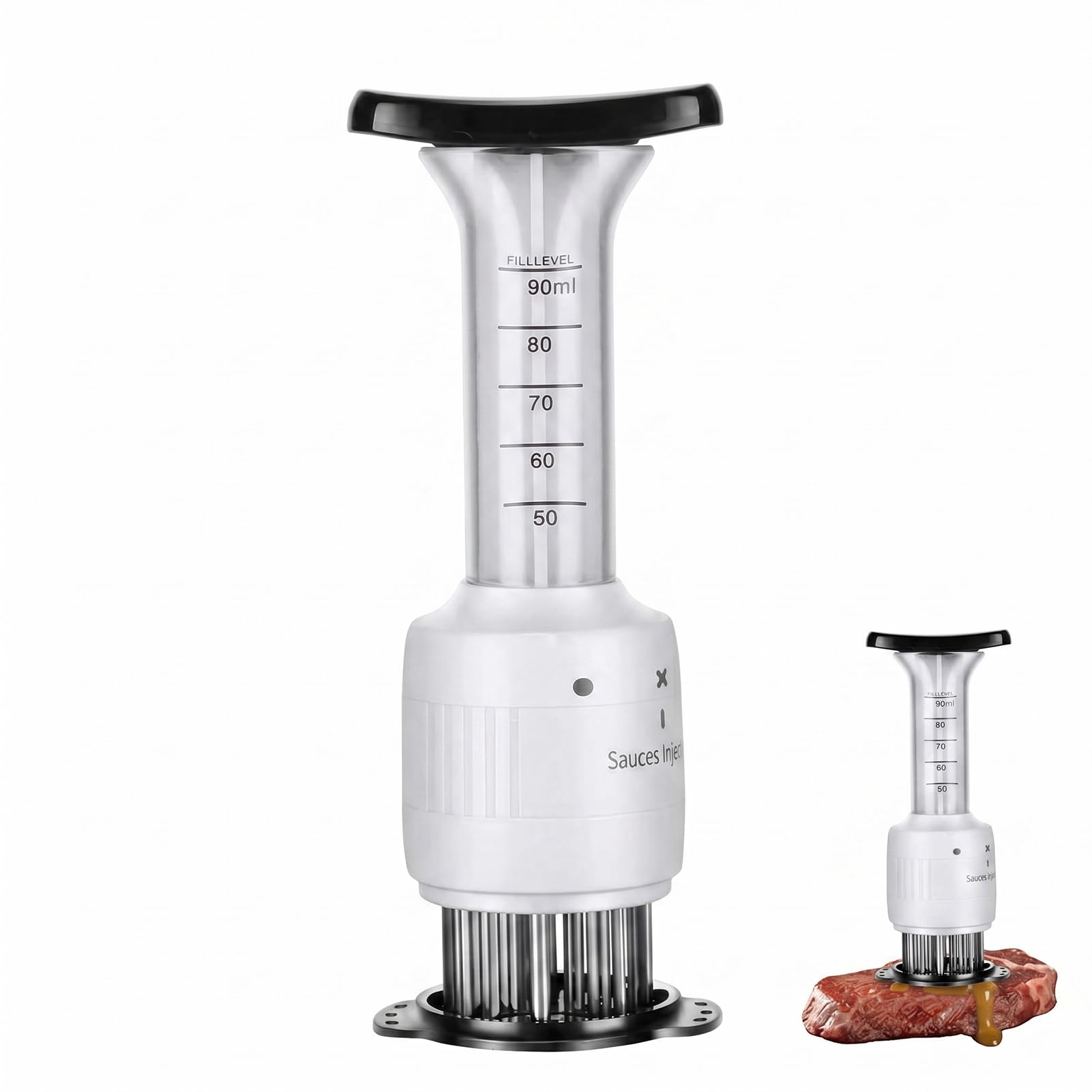 Photo 1 of 1 Pack Sauce Injector Meat Tenderizer,Meat Tenderizer Injector,For Bbq Turkey Chicken - Flavor Tenderizer Syringe For Poultry Cooking