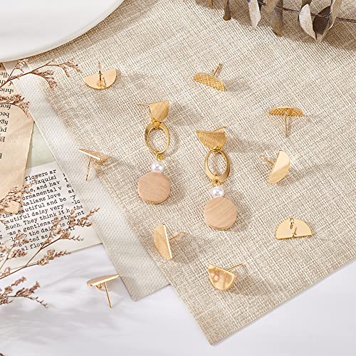 Clous d'oreilles pour fabrication de bijoux avec boucles verticales pratiques