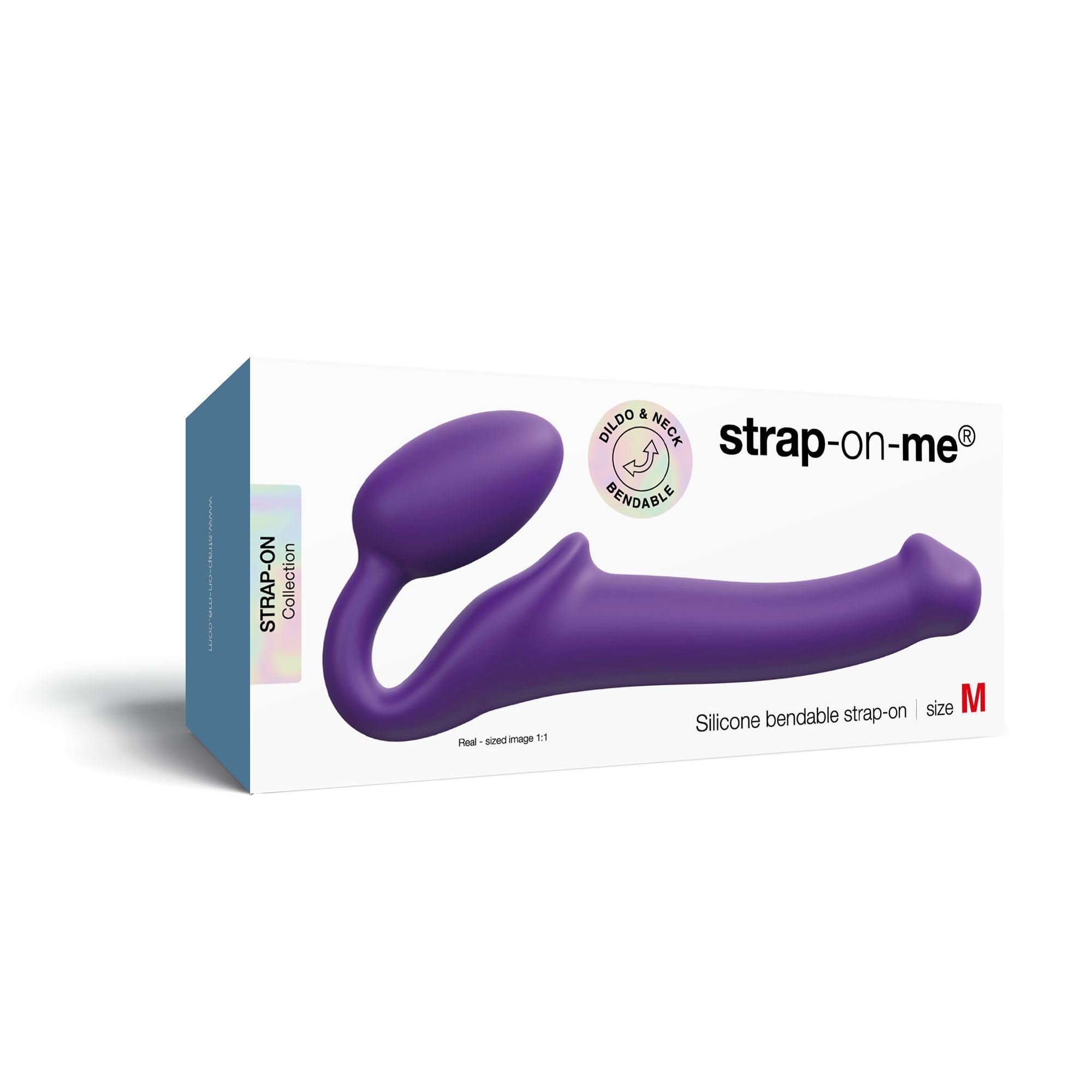 Strap-On-Me Strap-on Classique Nuova Versione | Silicone morbido, tripla stimolazione vaginale, anale e clitoridea, ovetto ultra morbido, collo flessibile