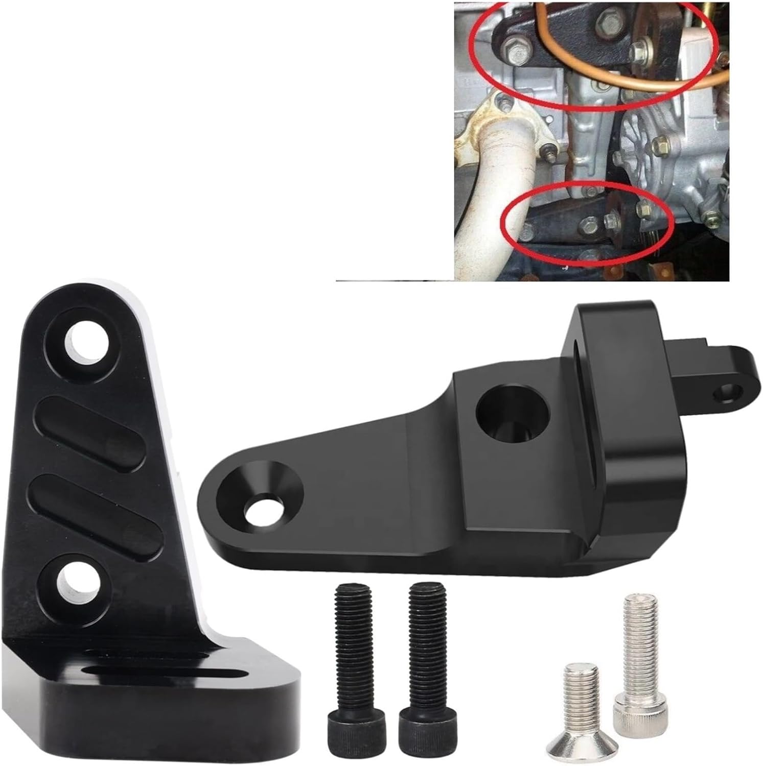 Lower + Upper for Power Steering Bracket for Honda for Civic 92-00 B16 for GSR P72 B-Series