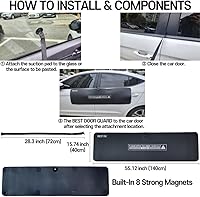 Vista 6 de BestDoorGuard - Protector magnético extraíble para puerta de automóvil, protector ligero para puerta de automóvil, protector de abolladuras