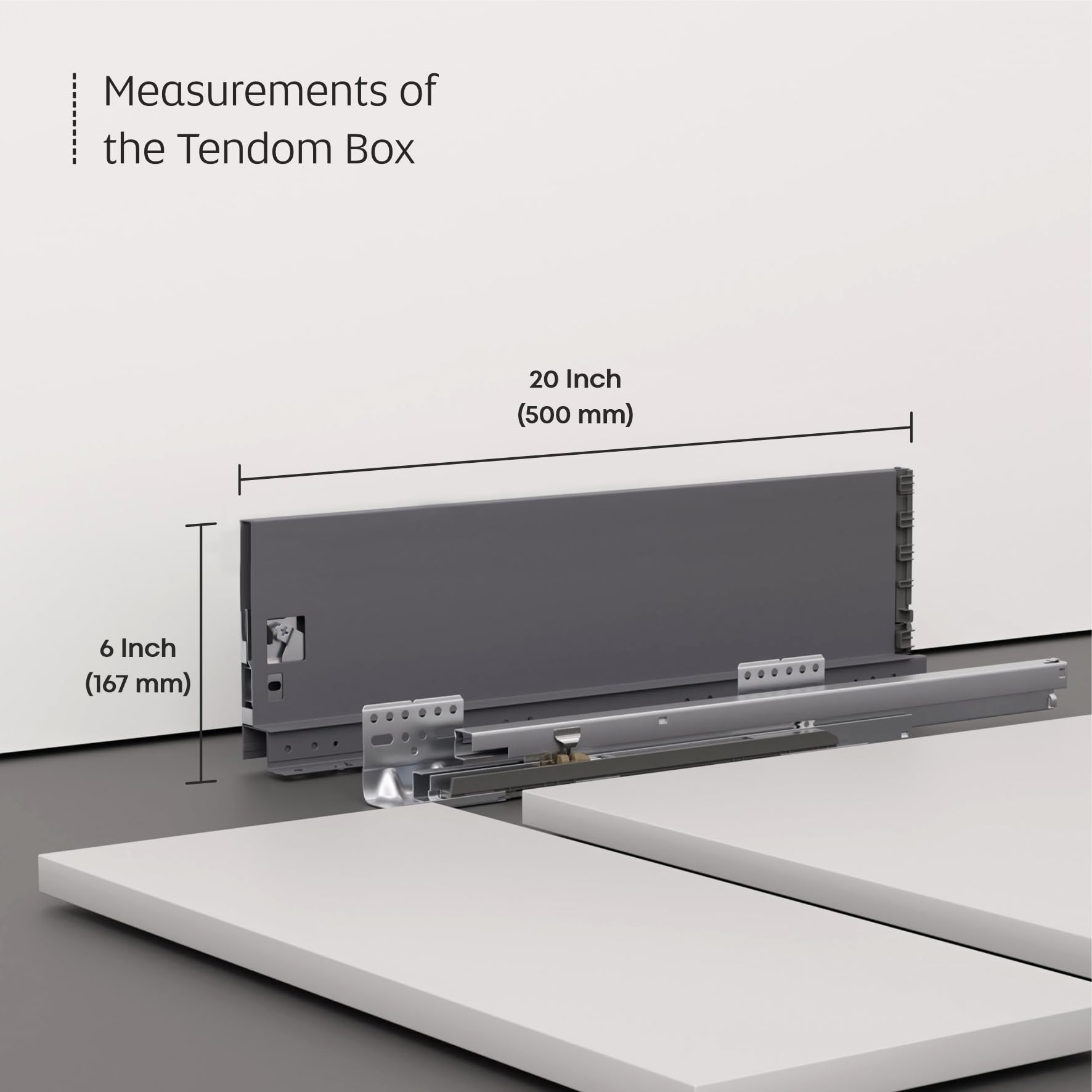 LAPO 20 Inch Tandem Drawer - Soft Close, 3 Year Warranty -3 LAPO 20 Inch Tandem Drawer - Soft Close, 3 Year Warranty -3