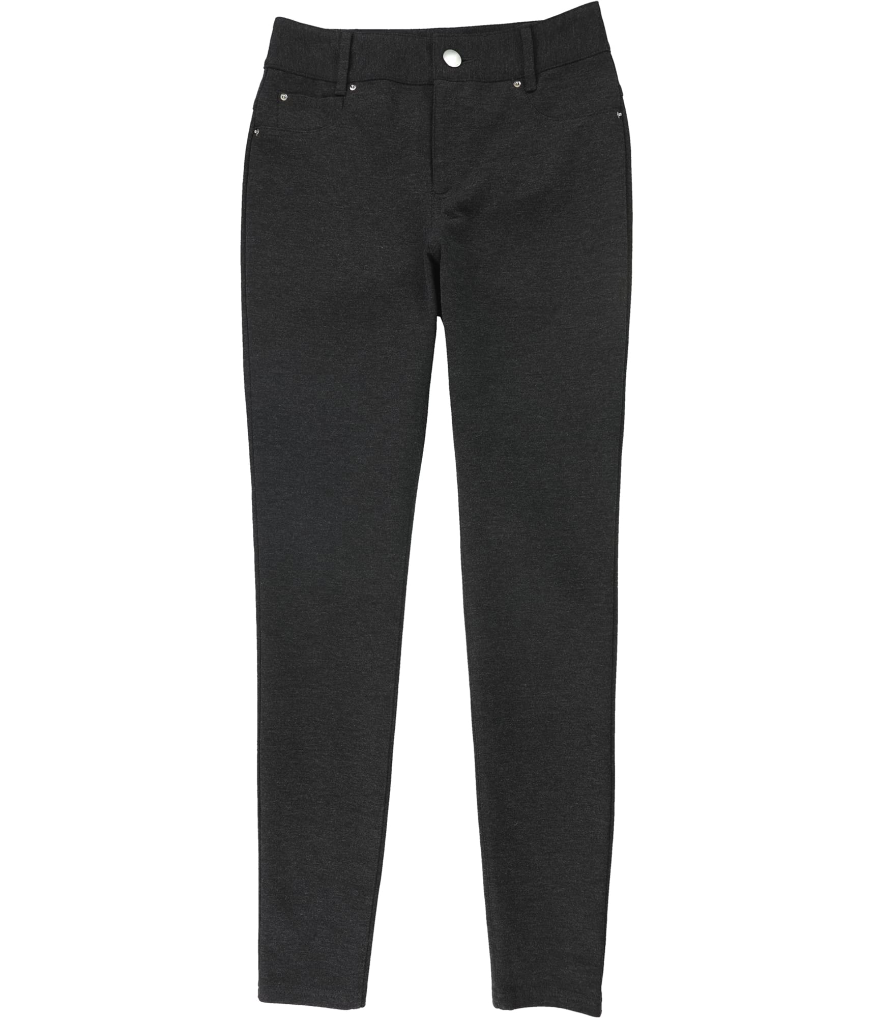 I-N-C Womens Heathered Casual Trouser Pants Grey 4 Regular