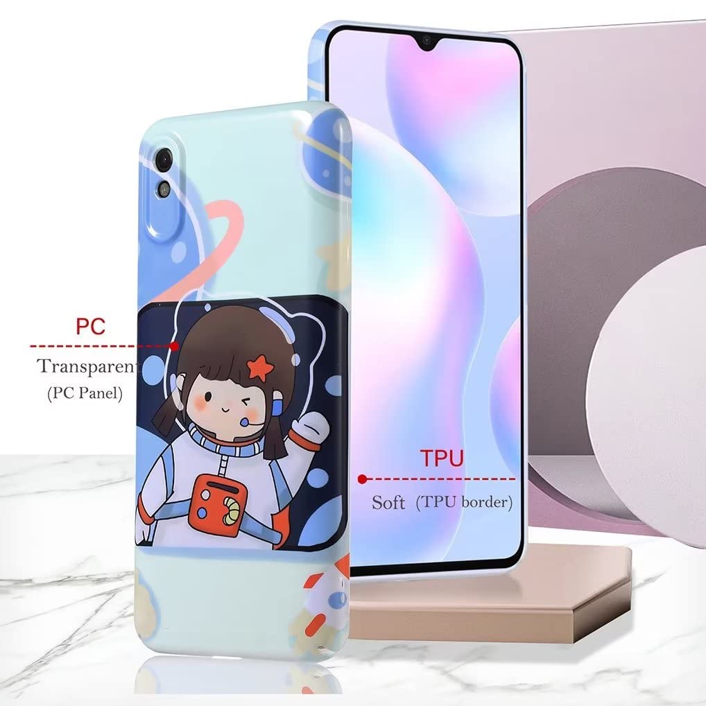 SEAHAI Cover Per Oppo A17 / A17K - Custodia Rigida TPU Con Glitter Rosa, Ultra Sottile E Antiurto - 2