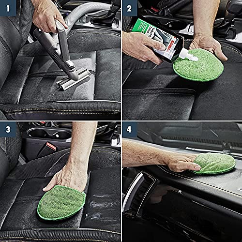 Auto Lederpflege Set | Sonax LederPflegeLotion 250ml + Mikrofasertuch 40x40cm + Detailing Handschuh | Lederreiniger & Leder Pflege