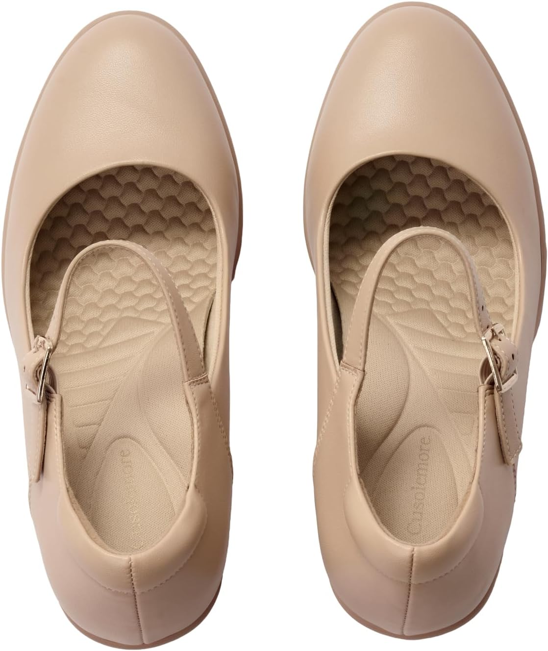 Mary Jane Heels with Arch Support, Closed Round Toe Chunky Pumps for Women, Comfortable Block Heel Dress Shoes - Image 3