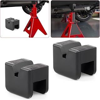 BELOMI Jack Stand Pads, 2 Pcs 3 Ton Jack Pad Adapter, Universal Rubber Slotted Frame Rail Pinch Welds Protector Pad for Jack Stand Support Lift, Car Accessories for Sedan, SUV and More