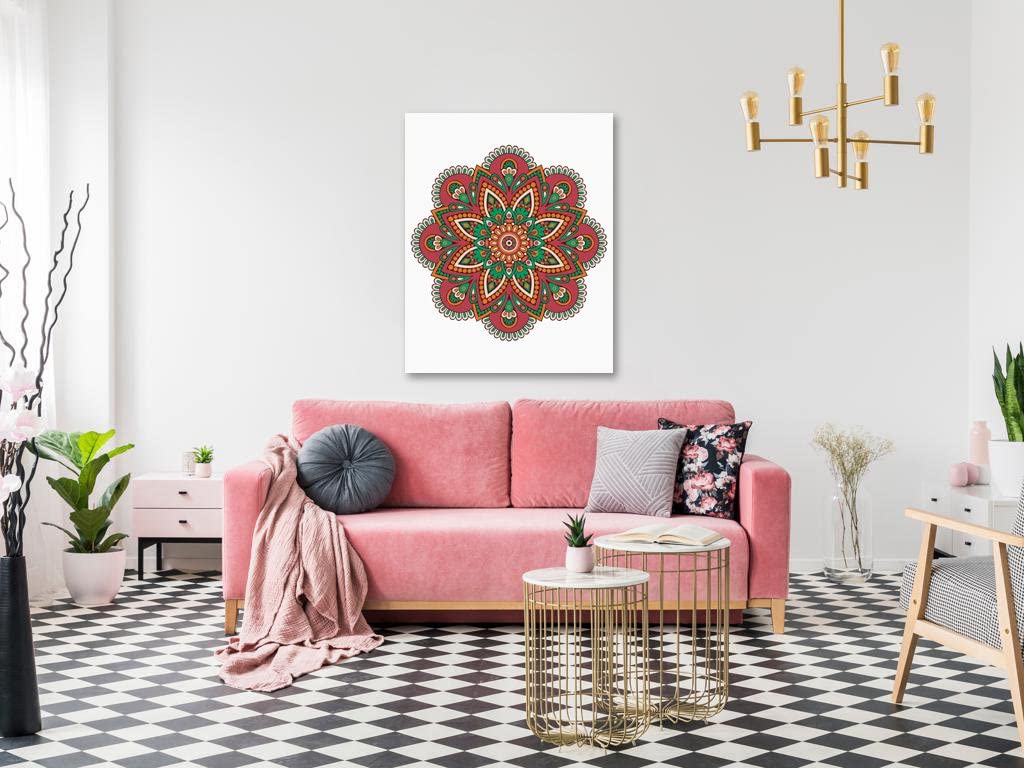 Malowanie według liczb - Mandala VI 80 x 100 cm z blejtramem (już napięty)