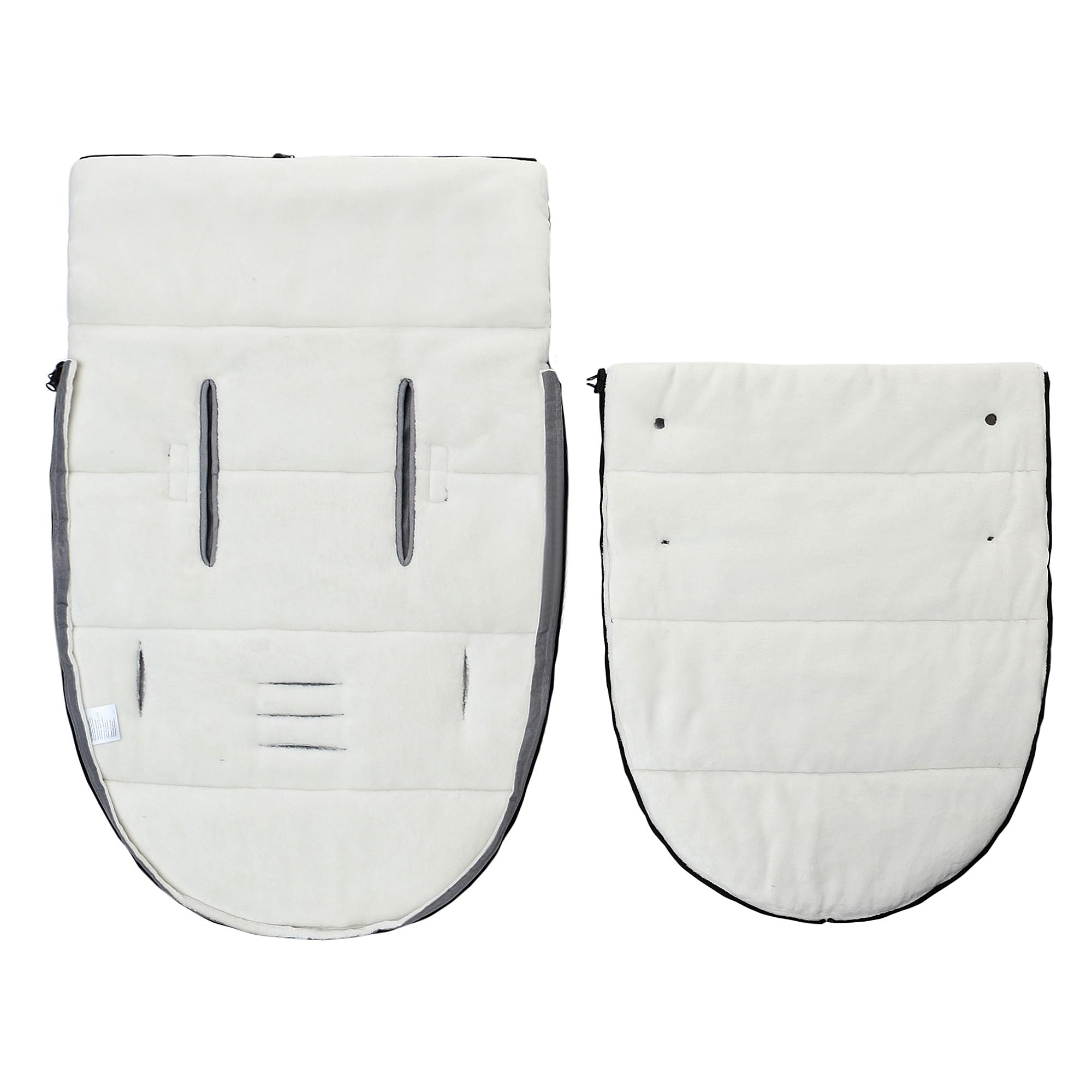 Saco universal para cochecito, forro para cochecito de bebé, universal, acogedor, impermeable y resistente al viento, 90 x 52 cm, gris