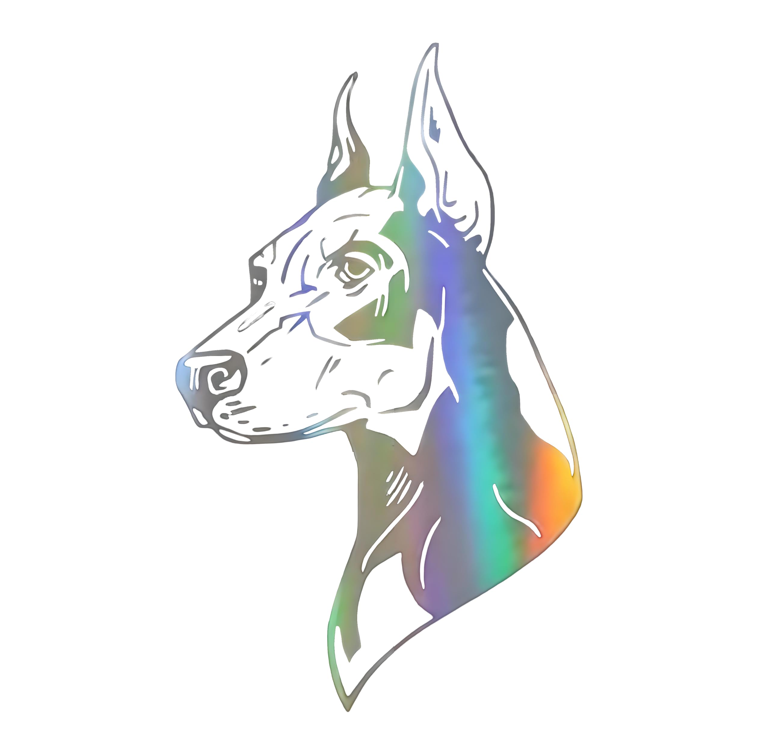 Bull Terrier Aufkleber, 3D-Träneneffekt, Reflektierend, Wass