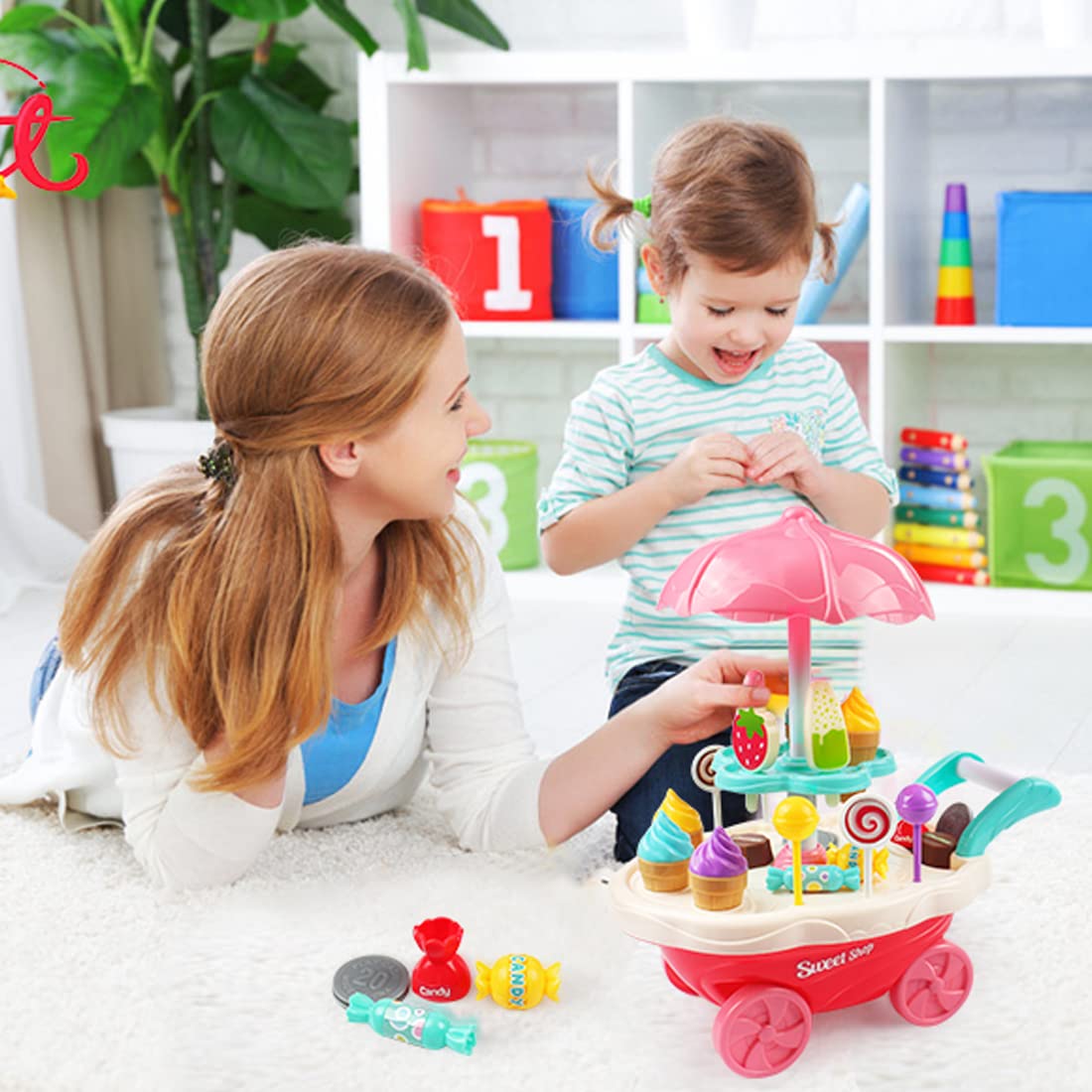 Wembley Mini Sweet Candy Shop Cart And Ice Cream Role Desertcart