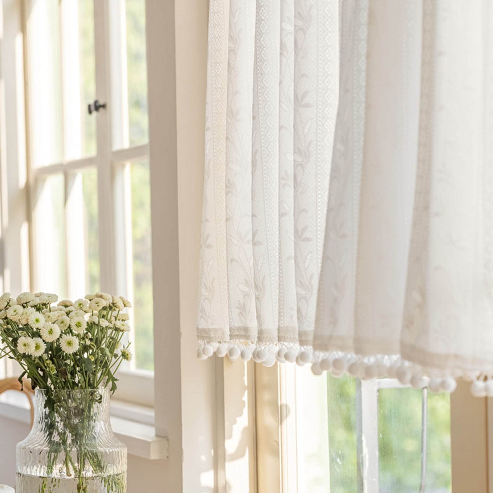 Rideaux transparents oeillets b solution anti humidité et ventilation de chambre