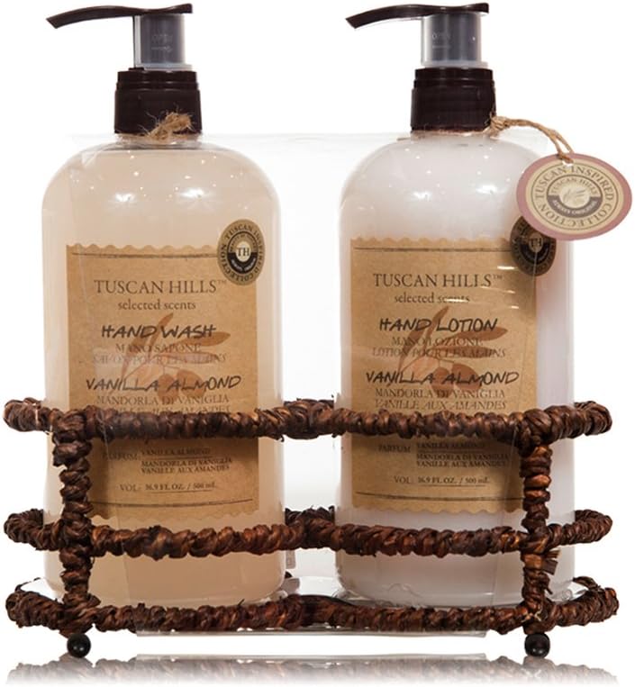 Vanilla Almond Hand Wash and Lotion Caddy