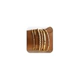 Gold Bracelets for Women Waterproof, 14K Gold Plated Jewelry Sets Trendy Thin Dainty Stackable Cuban Link Paperclip Chain Bracelet Pack Fashion Accessories Gifts for Womens