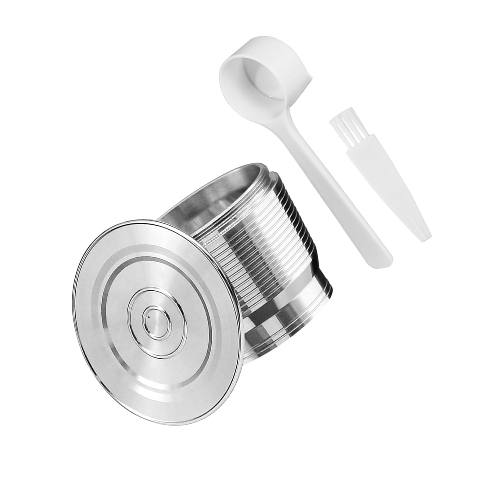 Piceioep Modern Aesthetic Stainless Steel Coffee Pods Cup with Lid Accessory Practical Coffee Accessories Pods
