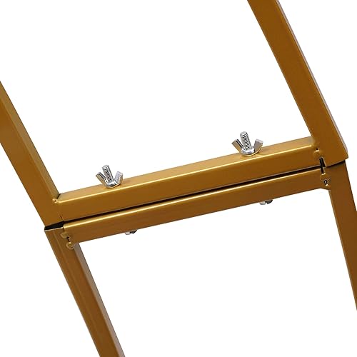 Miniatura 6 de Soporte de arco de boda de metal dorado de 6.5 pies, marco de globo de flores curvas, enrejado de arco de jardín para interiores y exteriores, marco