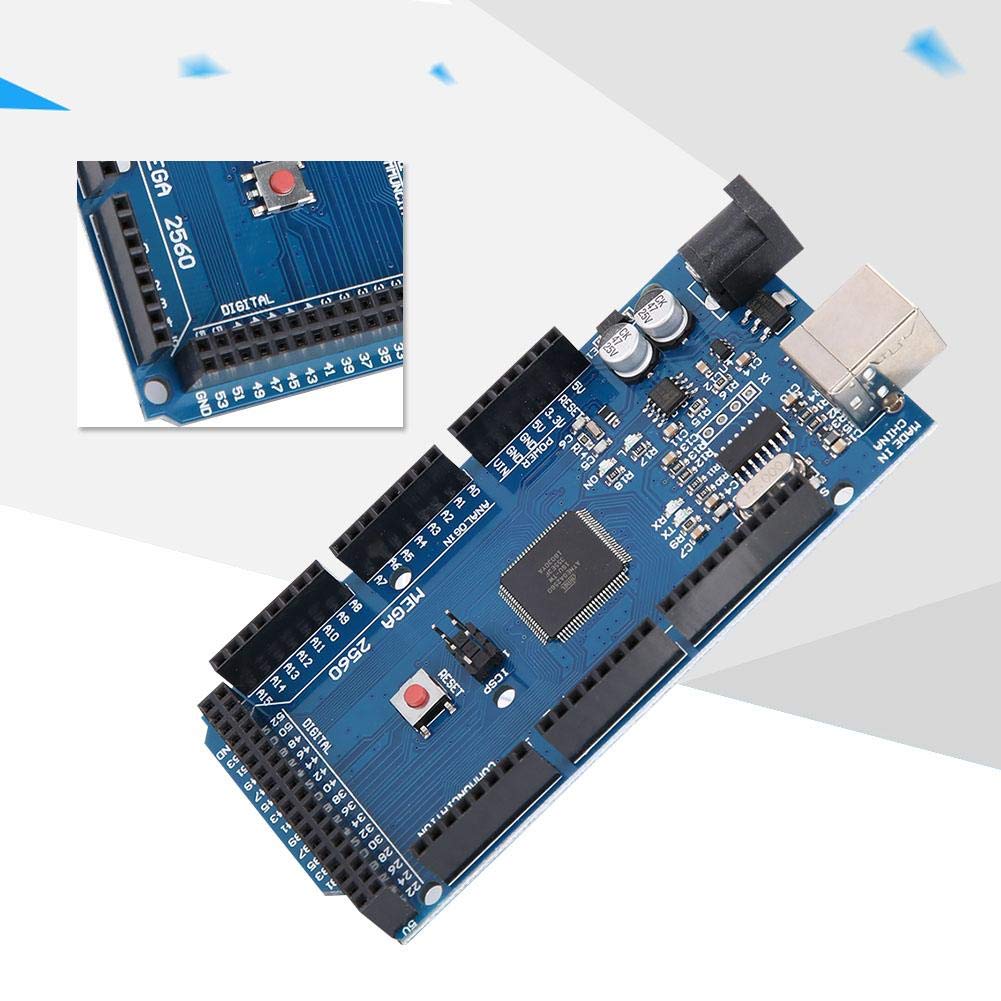 Mega2560 USB Board, Mega2560 R3 Microcontroller Board Development Board Optimized Version with USB Cable Home Networking Microcontroller Board