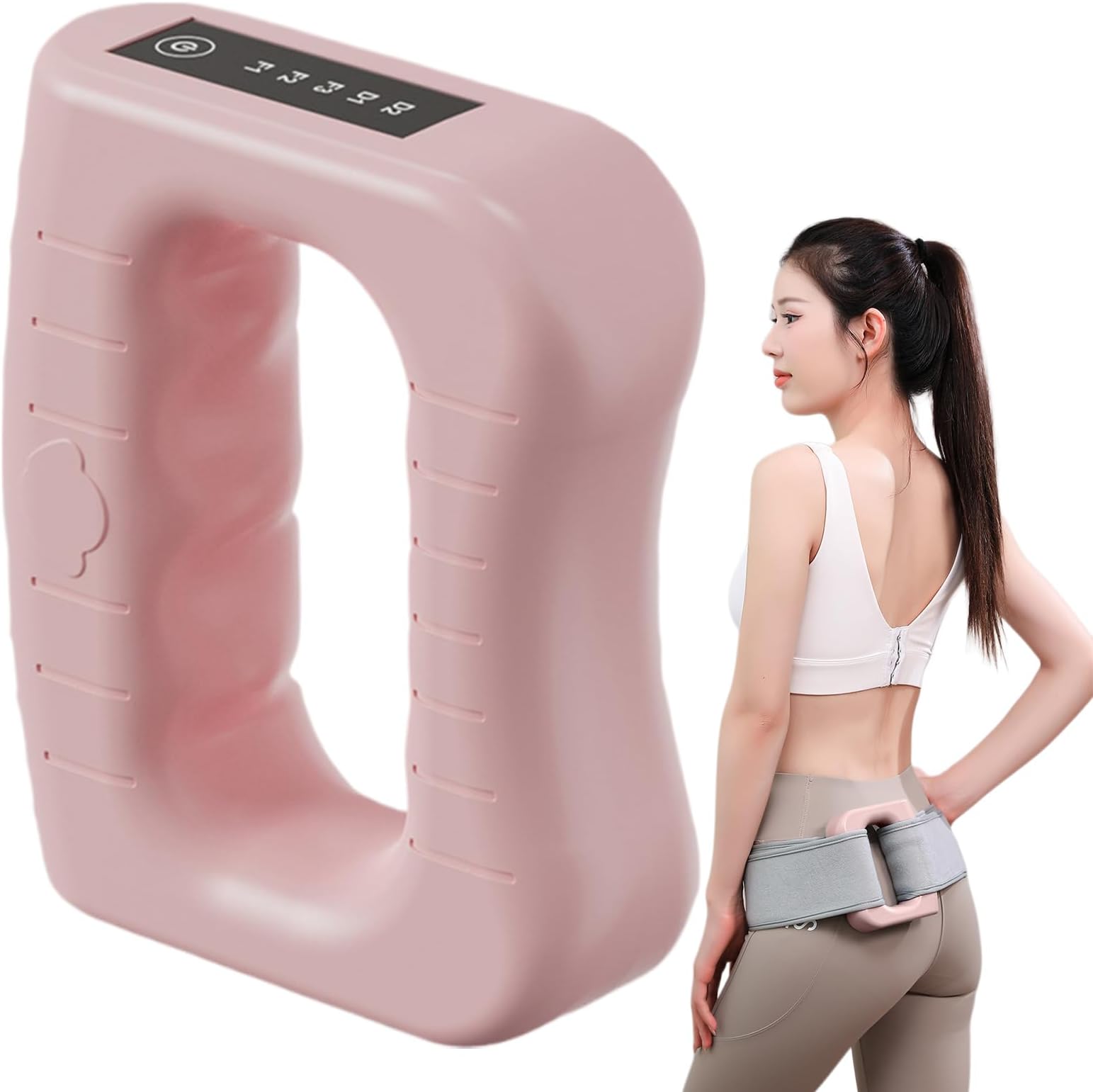 Body Massager | Electric Abdomen Massager,5 Vibration Modes, Rechargeable Portable Ring Shape Relaxer with Belt for Head Waist Legs Foot Muscle