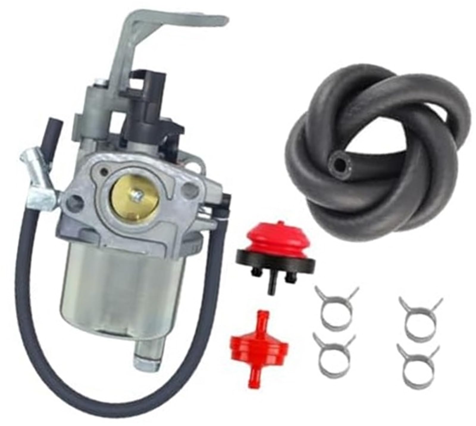DEMULAX Engine Fuel Mixing carb Lct-03021 Carburetor Kit with Fuel Filter, for 136Cc 179Cc 208Cc Snow Blower Engines 8-Piece Replacement Lct-03022 and L10