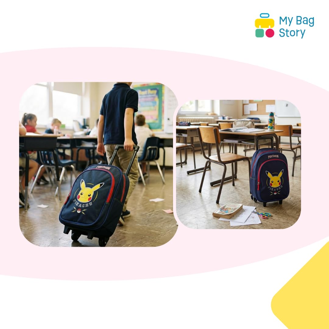 mybagstory | Sac Trolley Pokémon Pikachu | 1 Compartiment | Marine