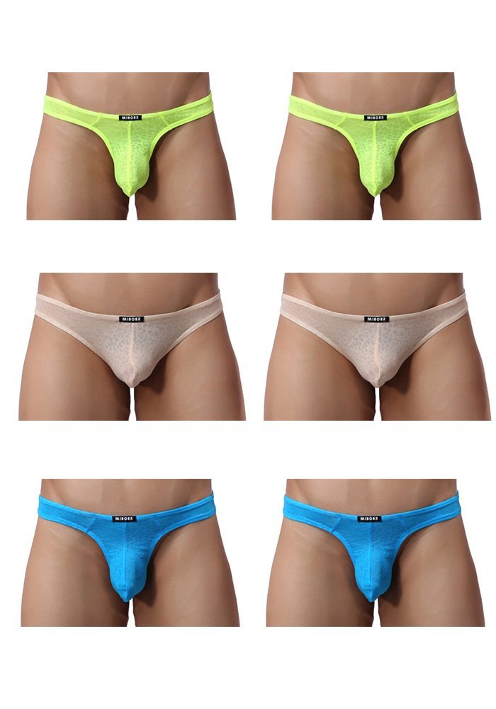 Mens Sexy Underwear Lace U Bulge Mini Thong Briefs Hipsters Sigle Or Pack