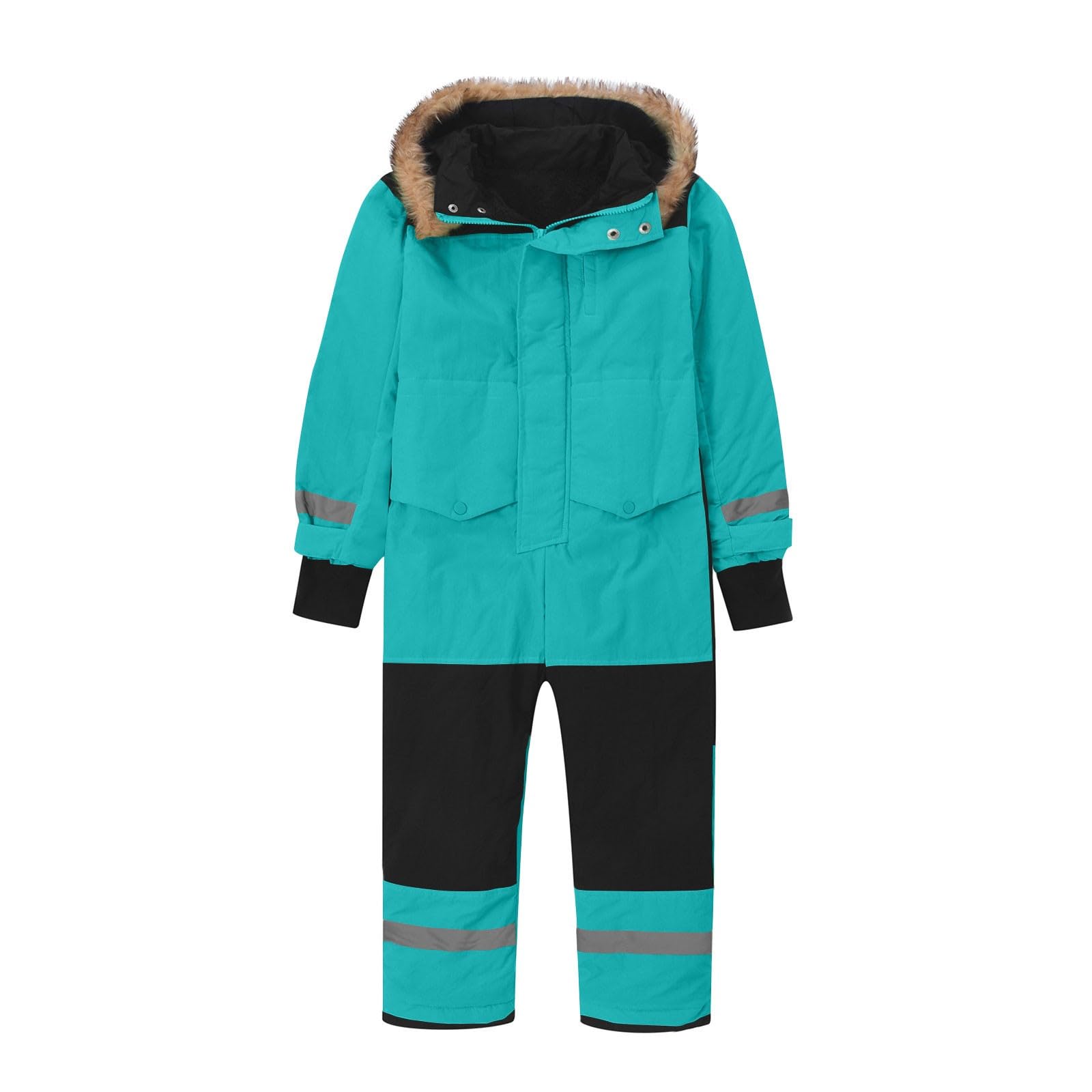 Generisch 2025 Traje de nieve para niños y niños, traje de esquí térmico, mono de invierno, cálido, a prueba de viento, traje de invierno con barro extraíble, traje de softshell para exteriores