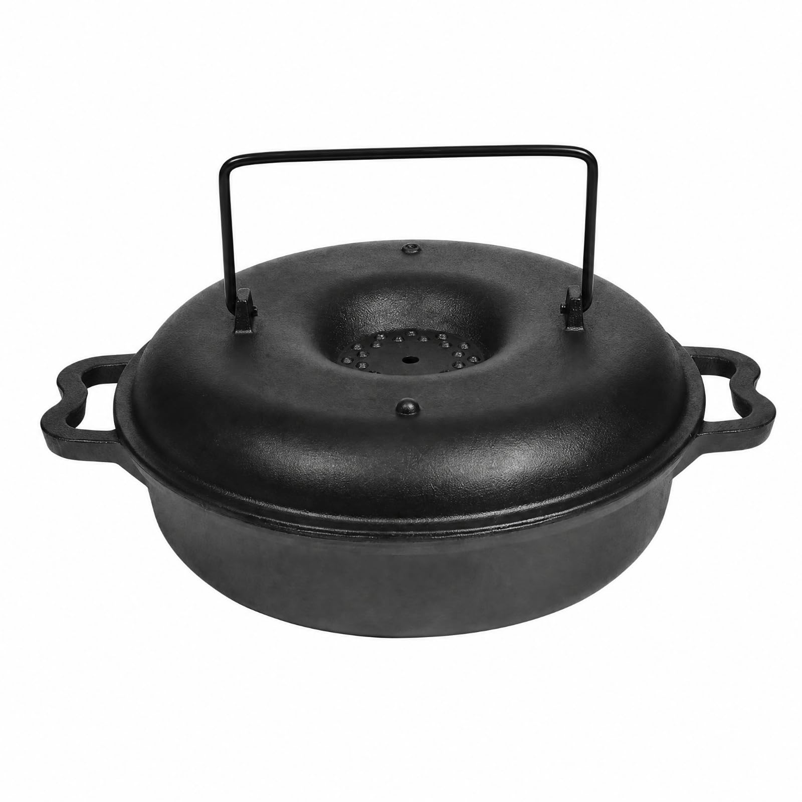 Roaster in Ghisa senza Rivestimento Oven Adatta per Piani Cottura a Teglia per Famiglie, 28 Cm