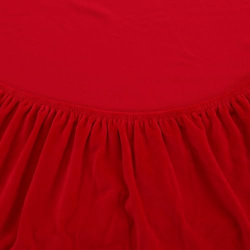 Miniatura 4 de Funda de sofá sin brazos Funda elástica para futón Funda de sofá cama plegable sin brazos Terciopelo Rojo