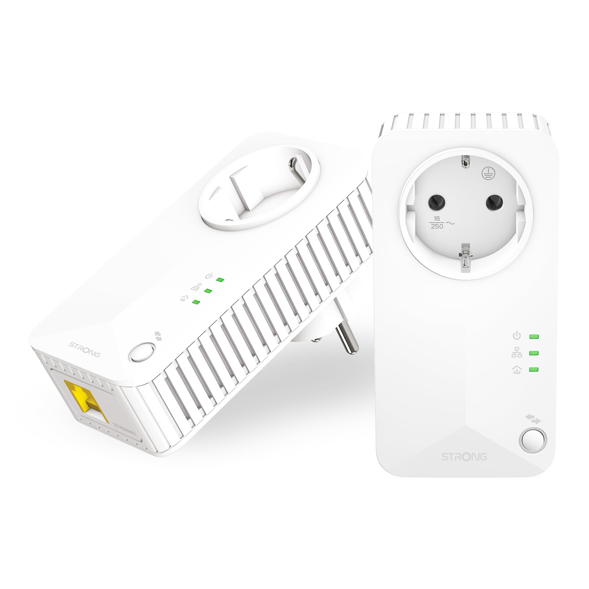 STRONG - Powerline 600 Duo EU Set - 2 Powerline-Adapter 600 Mbps - Fast ...