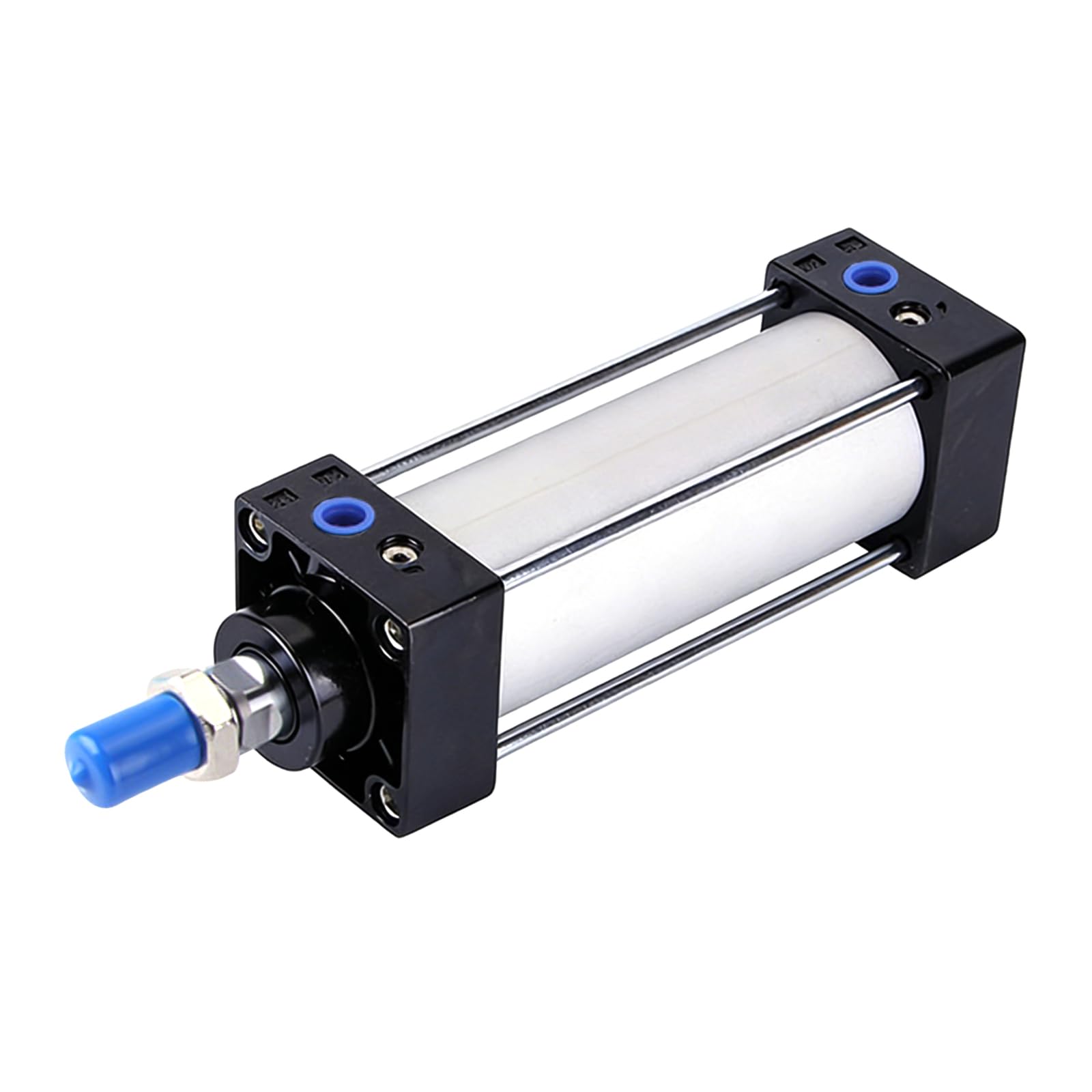Cylindre pneumatique, alésage 40 mm x course 200 mm, alliage d'aluminium à double action, conception compacte à port G1/4 pour l'automatisation industrielle