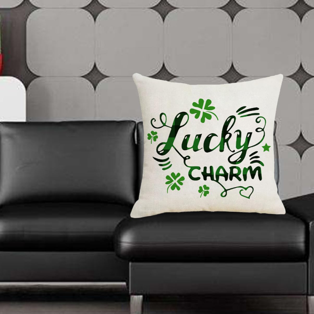 Garneck 4 Set Di Federe Per Cuscini Federe Decorative Per La Casa Per Il Di San Patrizio 4 Pezzi*4