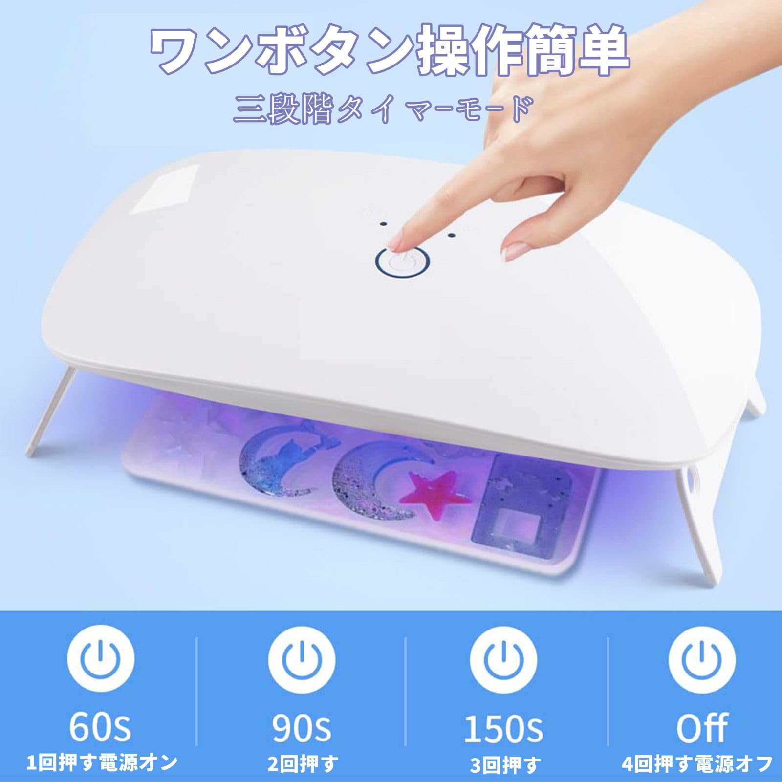 Amazon.co.jp: 【2025最新 充電式 UVネイル ライト】NUYOLEITY LED