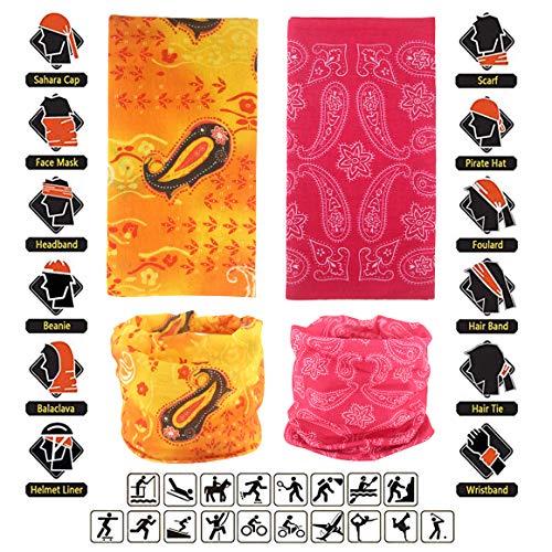 Image of Neck Gaiter Masks Tube Scarf,Seamless Bandanas Buffs Gators,Ourdoor Face Mask Face Covering Multi Headwear