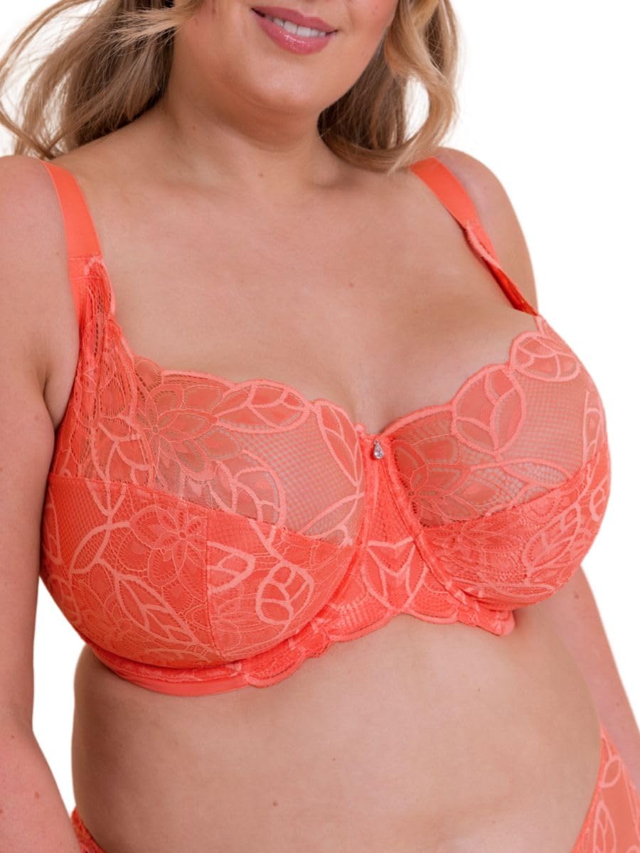 Curvy Kate Lovelace Full Cup Side Support Bra Coral 38HH