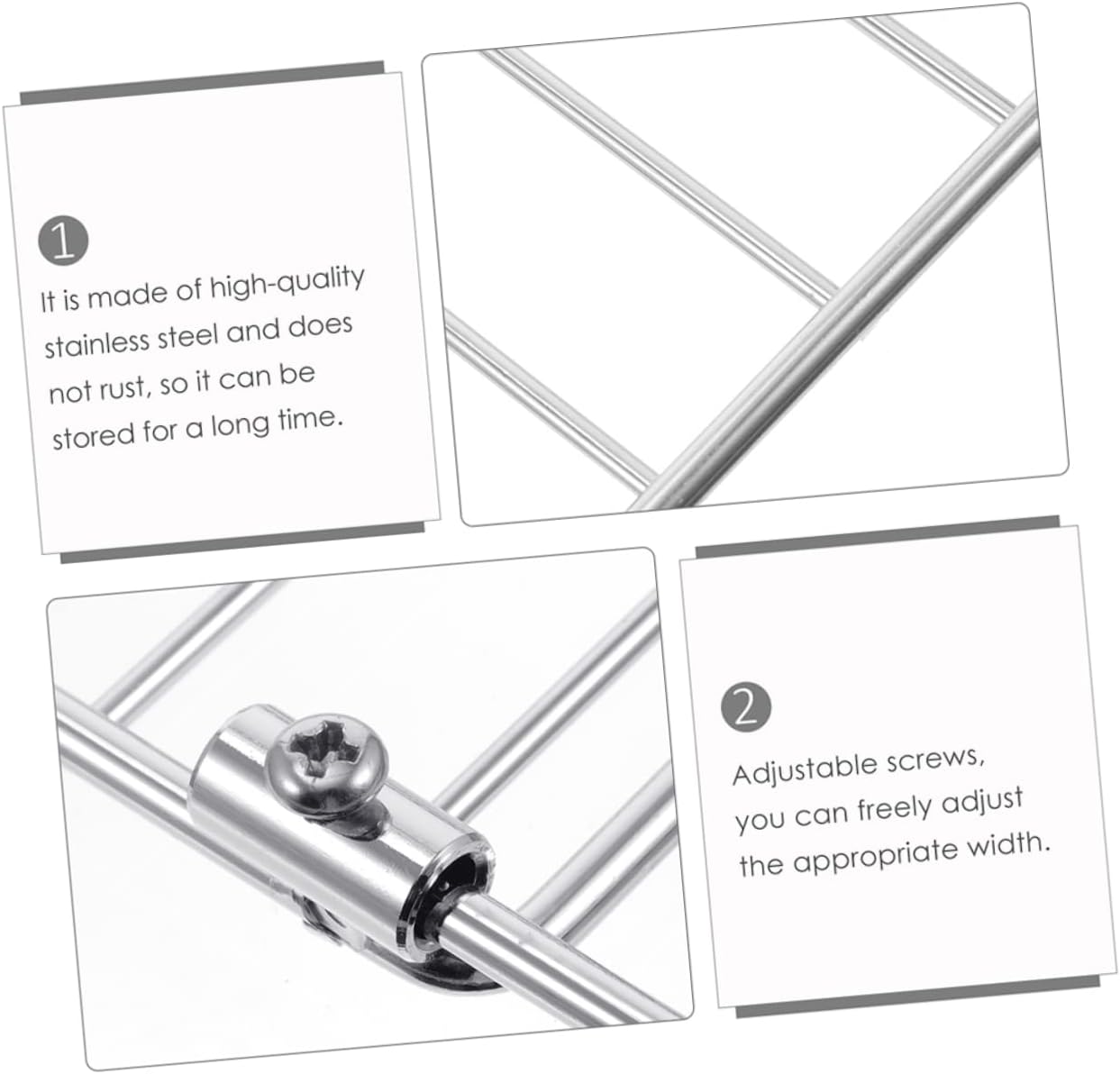 Telescopic Barbecue Grill Rack for Electric Ovens Stainless Steel BBQ Wire Rack Adjustable Baking Tool Non-Toxic Finish for Grilling and Roasting