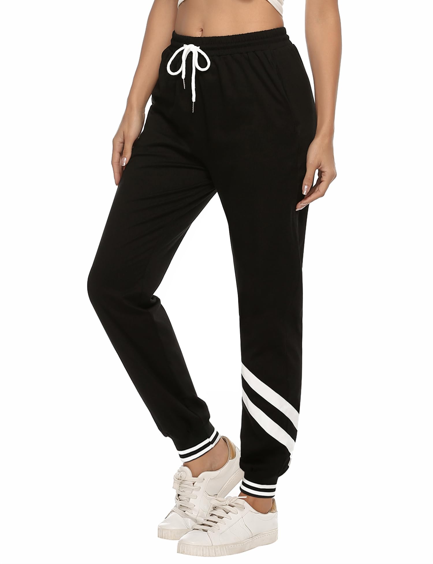 iClosam Damen Jogginghose Lang Sporthose Freizeithose Hose Leichter Fitnesshose Sweathose High Waist für Jogging Laufen Outdoorhose Sportlich Freizeit Reise
