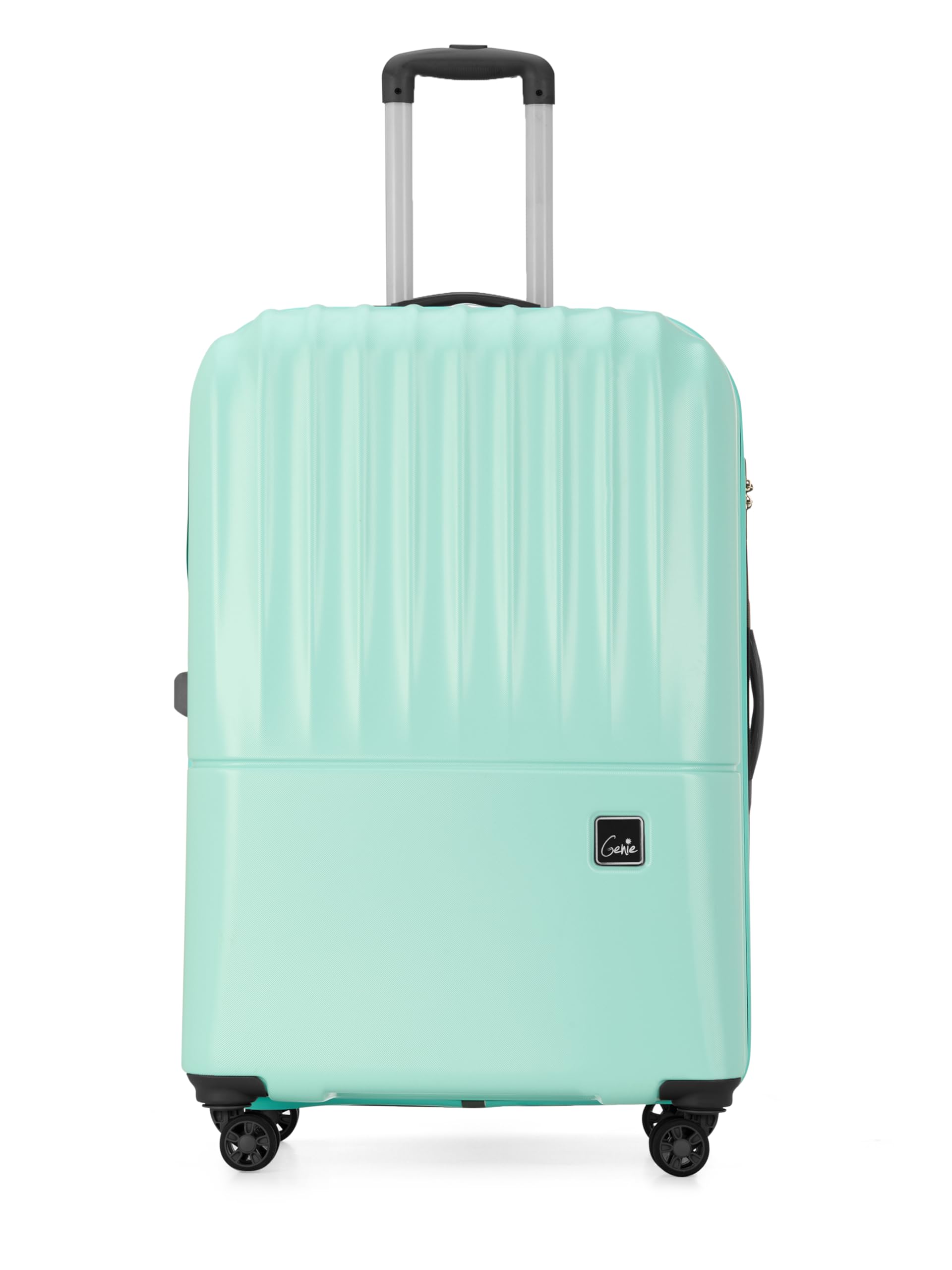 Genie Palm Plus 76cm Trolley Bag, Hard Side 8 Wheel Carry on Luggage - Fresh Mint, Travel Bag for Women