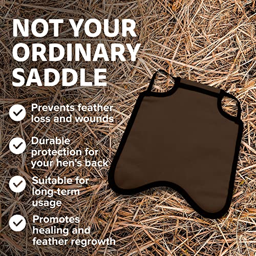 Image of Hen Apron /Saddle, Single Strap, Small /Medium, Brown