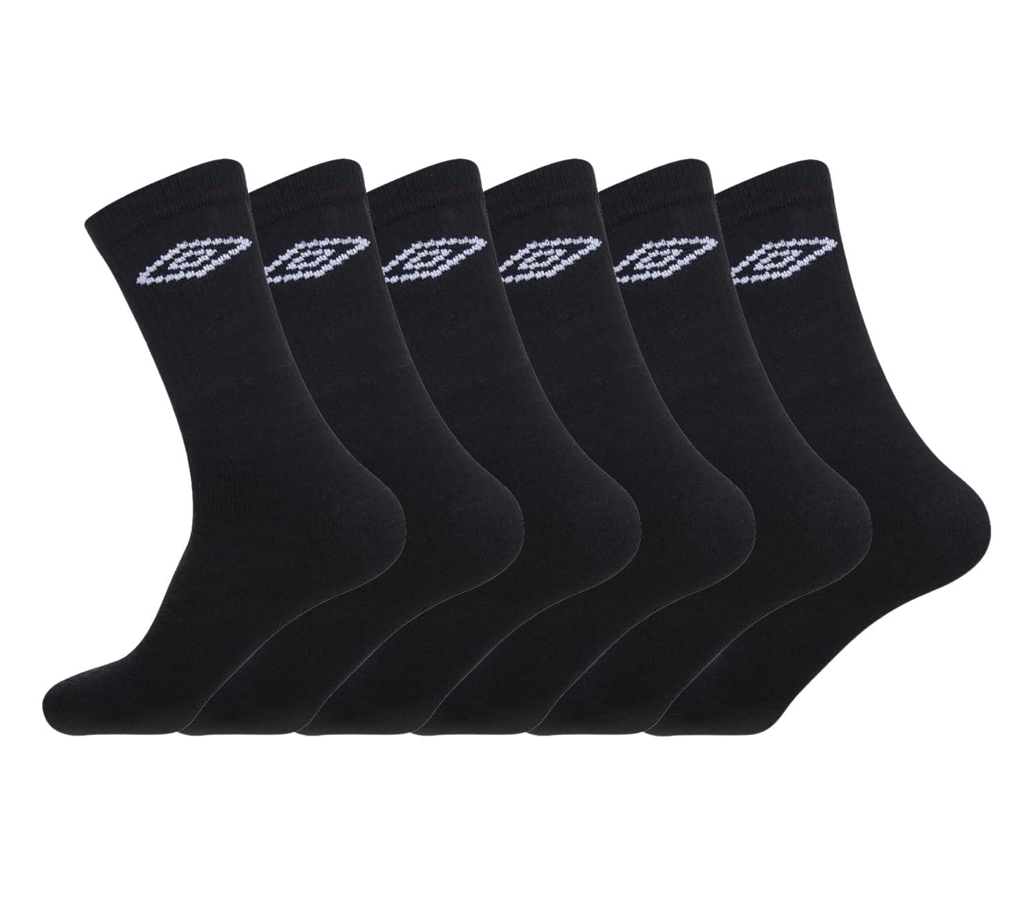 Men's Sport Crew Socks (Pack of 6 Pairs) Cotton Rich Breathable Performance Sock