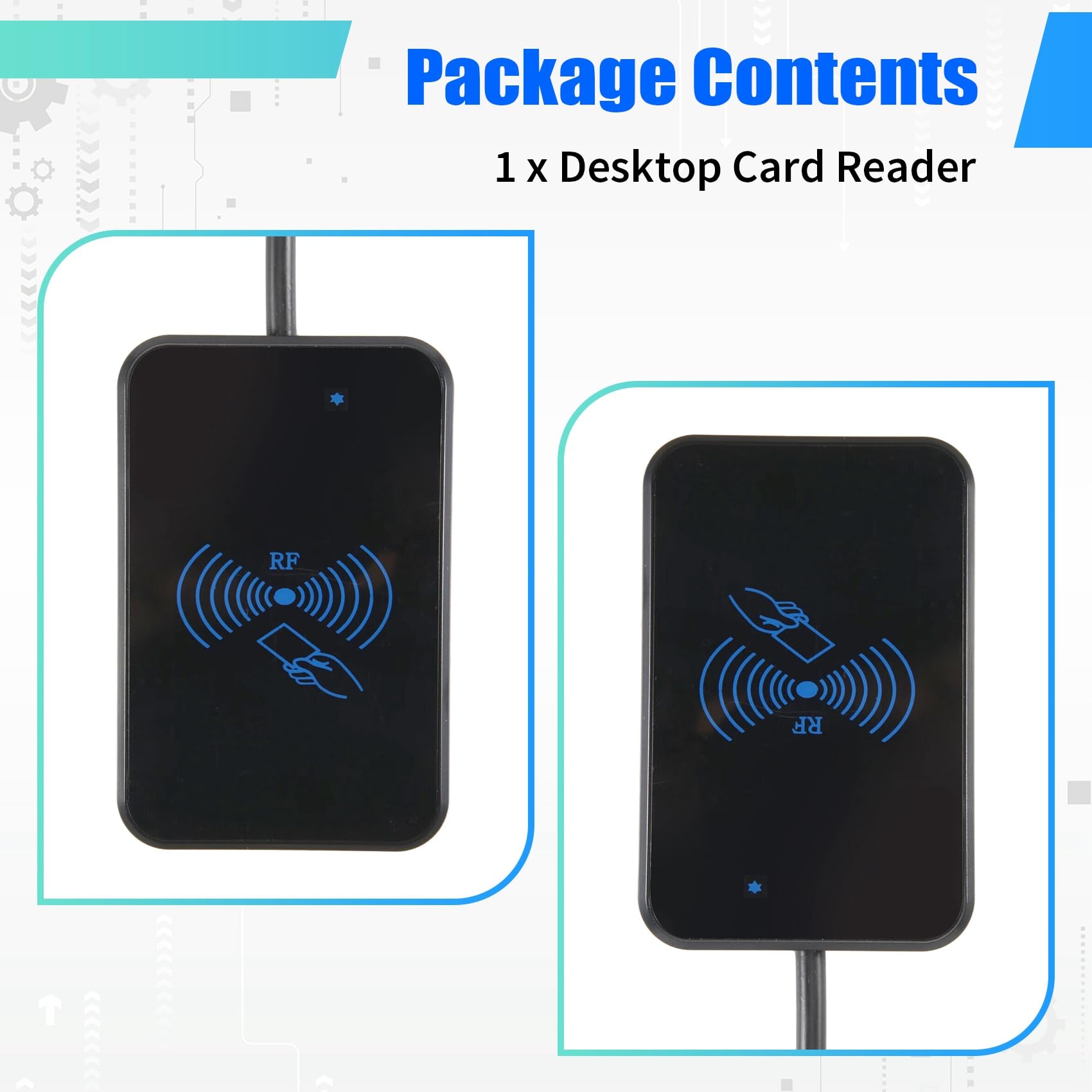 Lector/Grabador RFID UHF RS232 de 902-928 MHz con Software para Escritura de Tarjetas por Lotes, Compatible con Frecuencias RS232 y RS485 (. UU.)