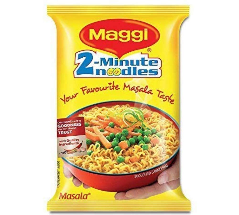 Maggi 2-Minute Instant Noodles Masala, 70g (Pack of 12) Indian Snacks