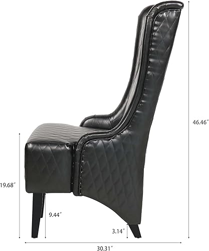 Miniatura 2 de Sillas modernas de respaldo alto con asiento acolchado suave y patas de madera, silla de estilo elegante para baile de graduación, silla de reina de